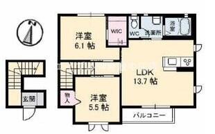 シャルマン　A棟の物件間取画像